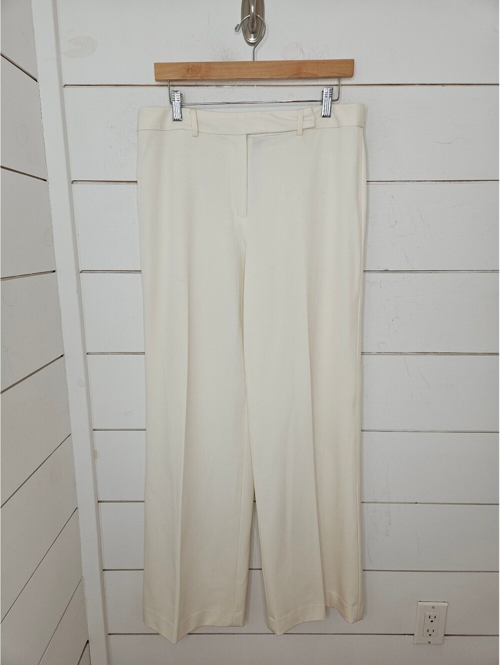 Peck & Peck Collection size 12 cream wide leg dress pants